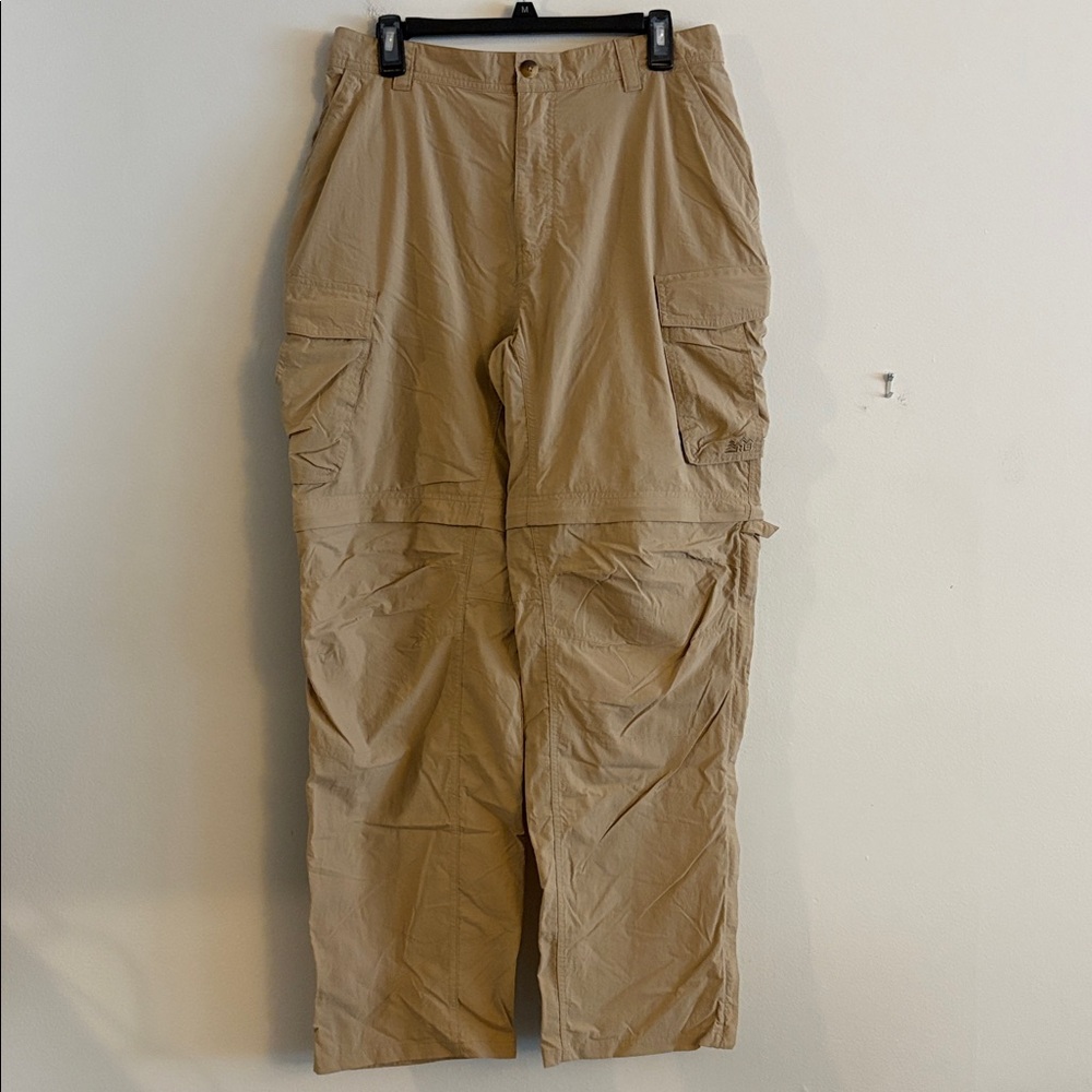 REI Convertible Hiking Pants Men’s Size Large 32” Length Taupe Tan